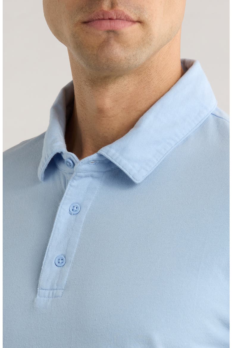 Regular Fit Garment Dyed Cotton Polo, Alternate, color, WASHED RAINWATER
