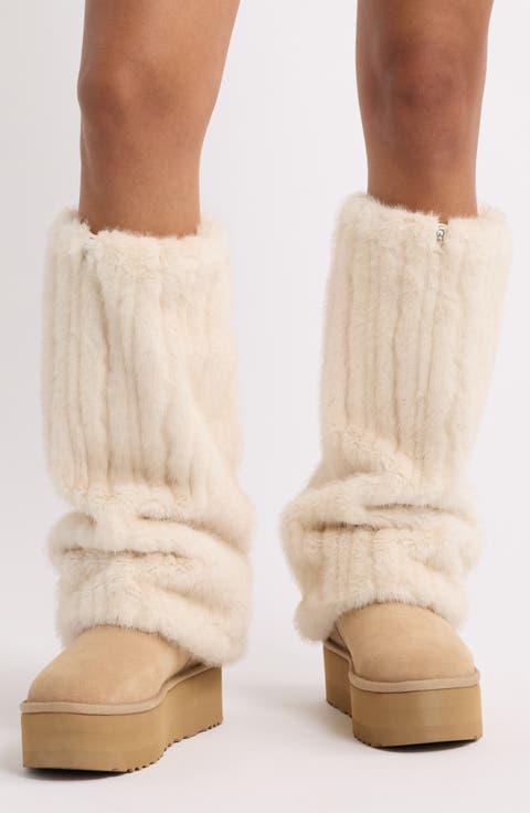 Ismay Faux Fur Leg Warmers