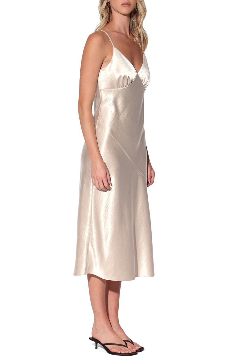 Bristol Bias Cut Satin Slipdress, Alternate, color, CHAMPAGNE