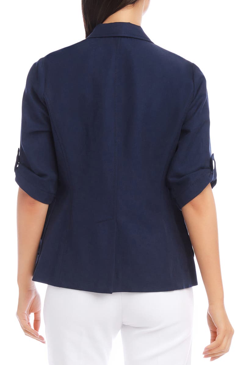 Karen Kane Roll Tab Sleeve Jacket, Alternate, color, 