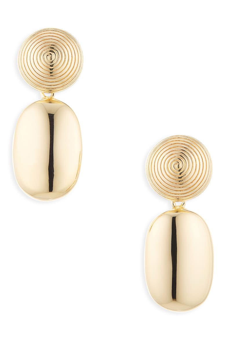 The Carla Drop Earrings, Main, color, GOLD
