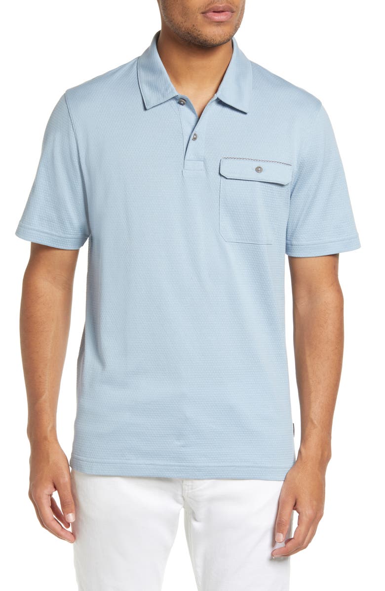 Ted Baker London Chard Textured Pocket Polo, Main, color,
