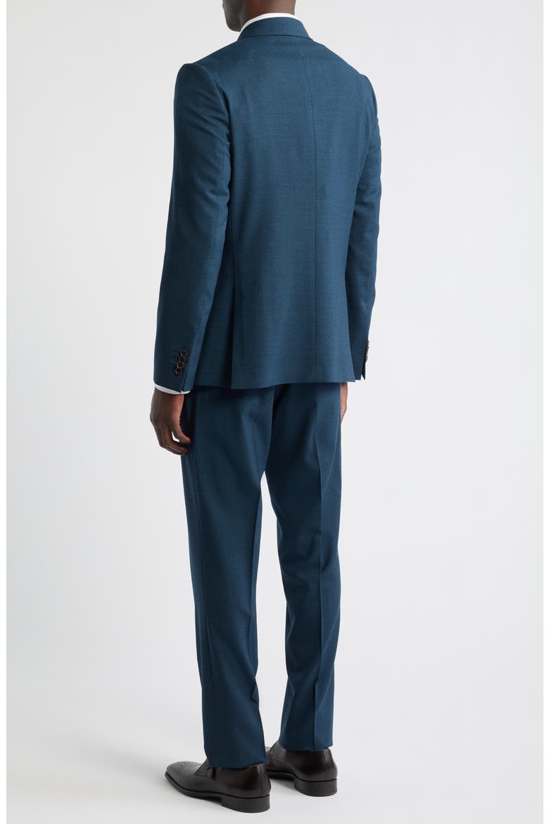 Camberwell Tailored Fit Dark Green Wool Suit, Alternate, color, PETROL GREEN