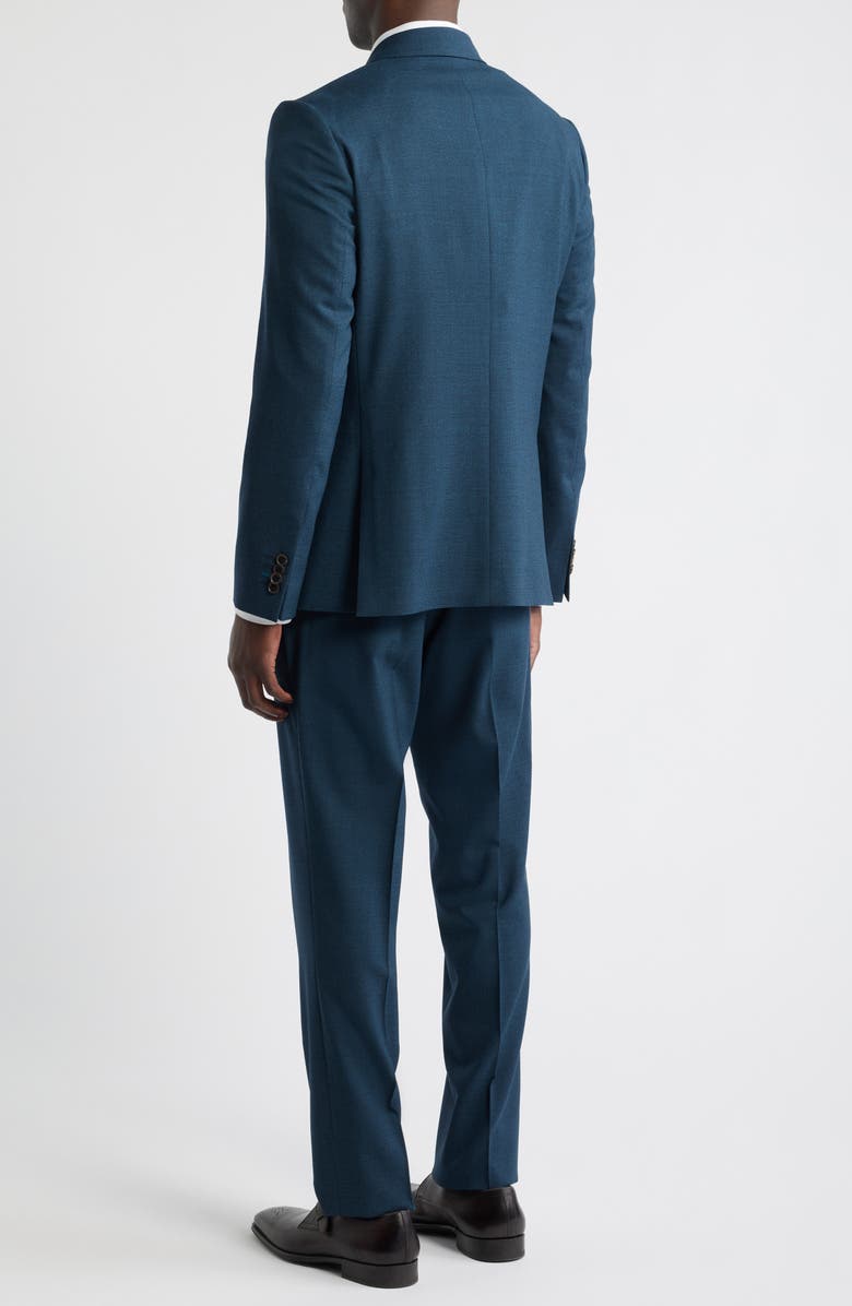 Paul Smith Camberwell Tailored Fit Water Repellent Dark Green Wool Suit, Alternate, color, Petrol Green