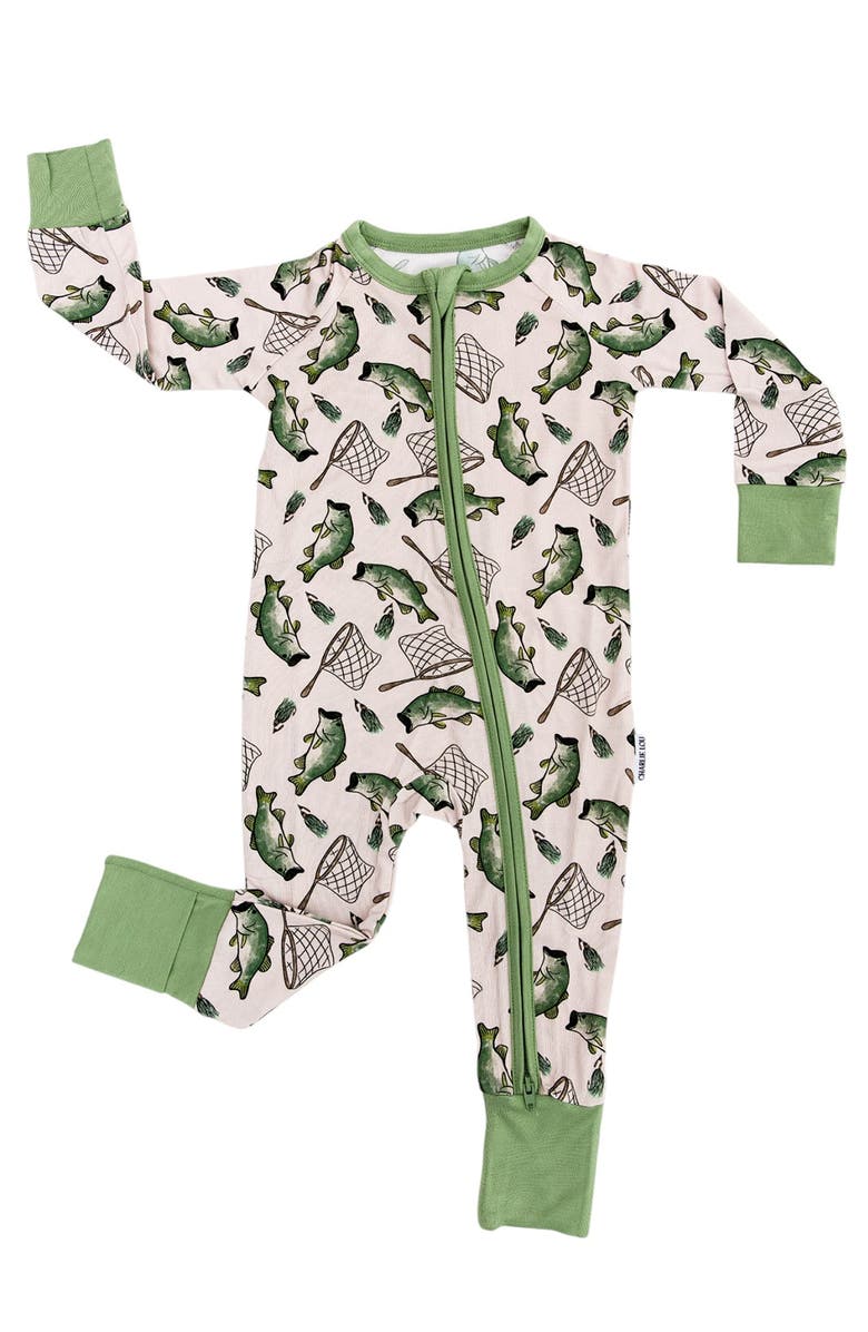 Charlie Lou Baby<sup>®</sup> Convertible Double Zipper Romper, Main, color, 