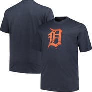 PROFILE Men's Profile Heather Navy Detroit Tigers Big & Tall Weathered Logo T-Shirt