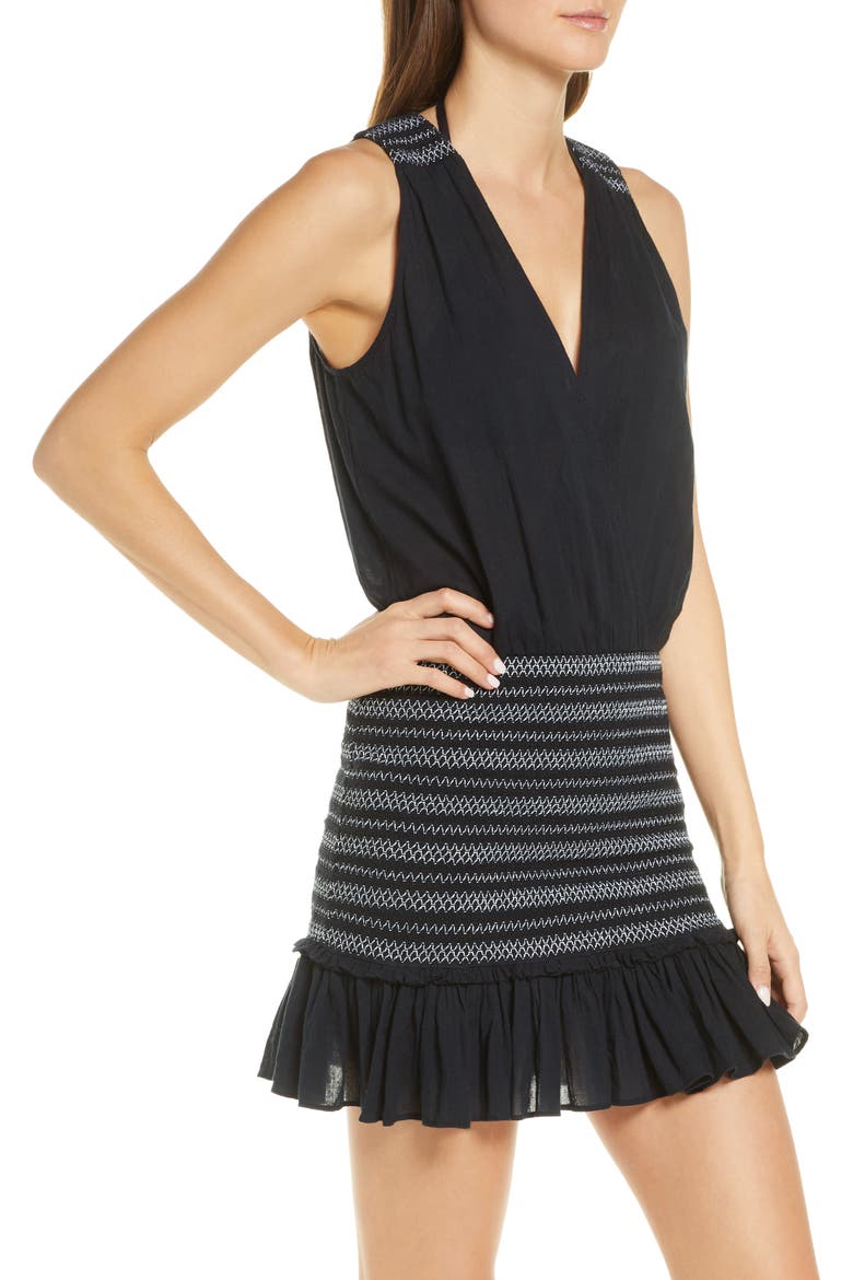 Cox Dress Cover-Up, Alternate, color, BLACK