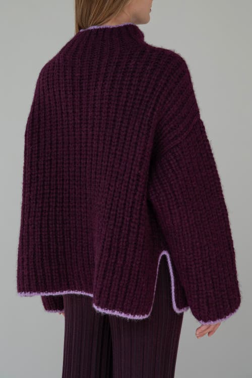 Sskein Sylvie Handknit Pullover In Purple