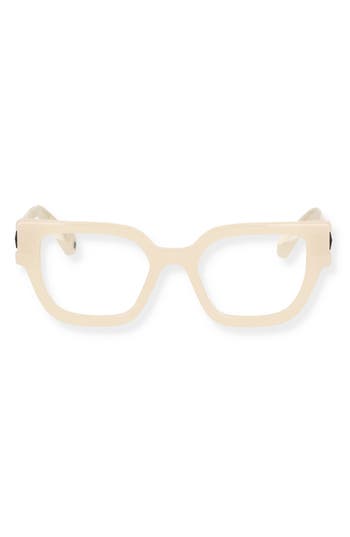 Off-white 51mm Square Optical Glasses In Sand