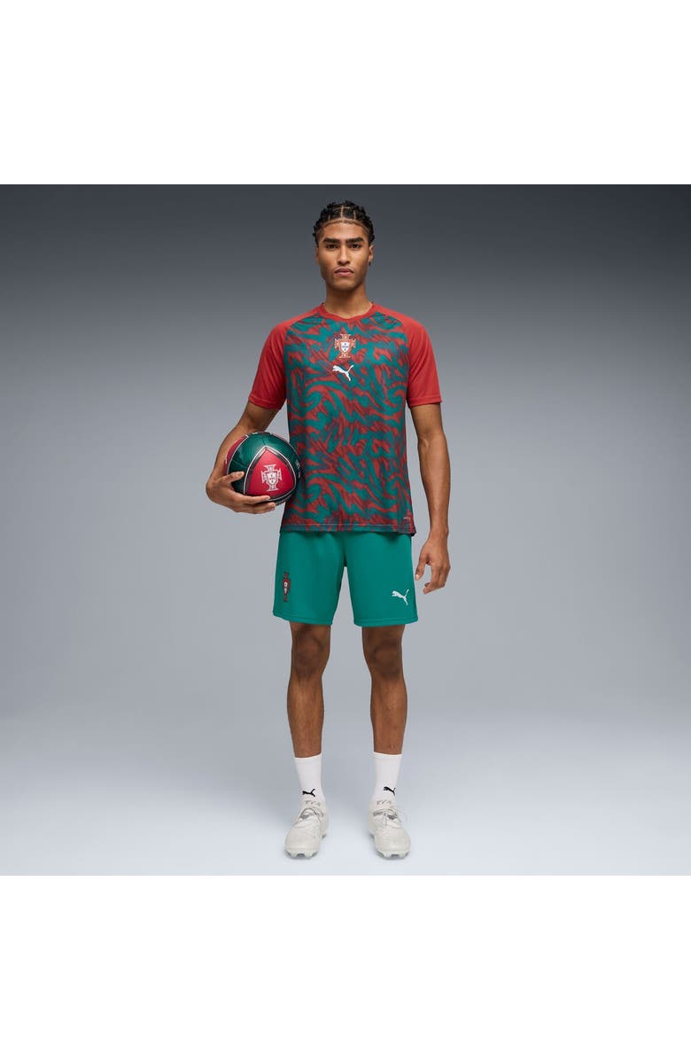 PUMA Men's Puma Red Portugal National Team Pre-Match Jersey, Alternate, color, Red