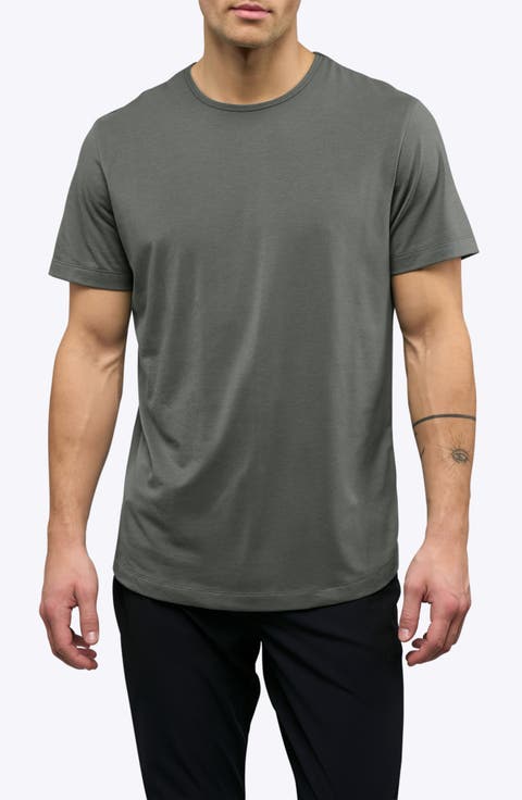 AO Curve Hem Cotton Blend T-Shirt