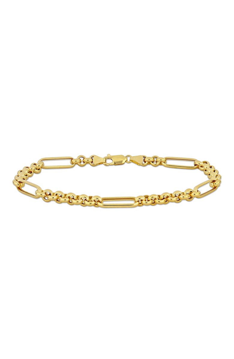 Julianna B. Rolo Link Station Bracelet 14k, Main, color,