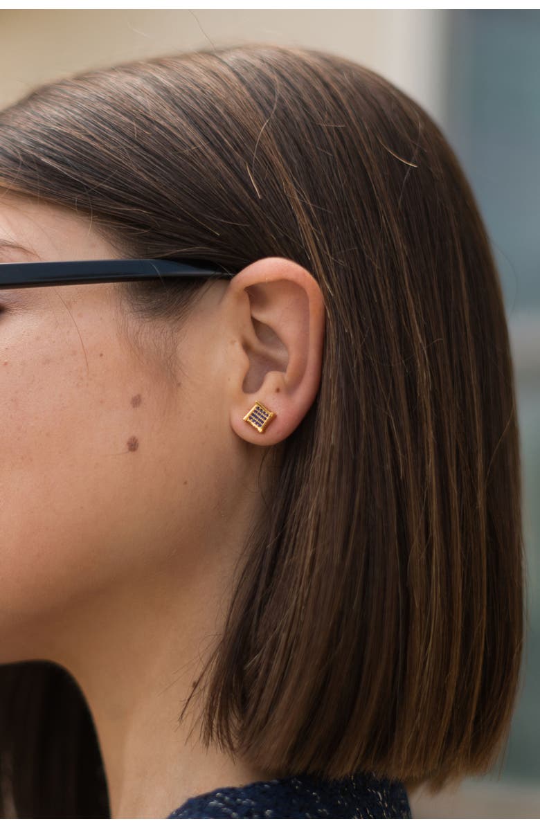 Classicharms Atlas Crystal Square Stud Earrings, Alternate, color, 