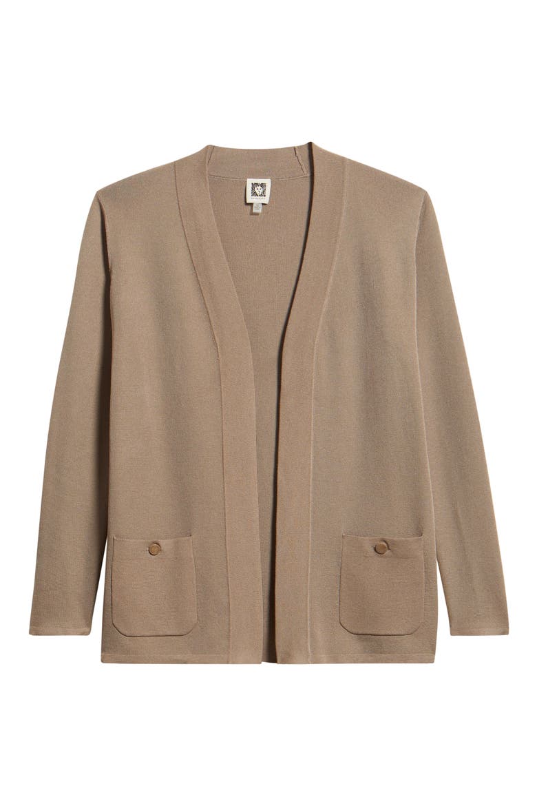 Malibu Open Front Cardigan, Alternate, color, NATURAL CLAY
