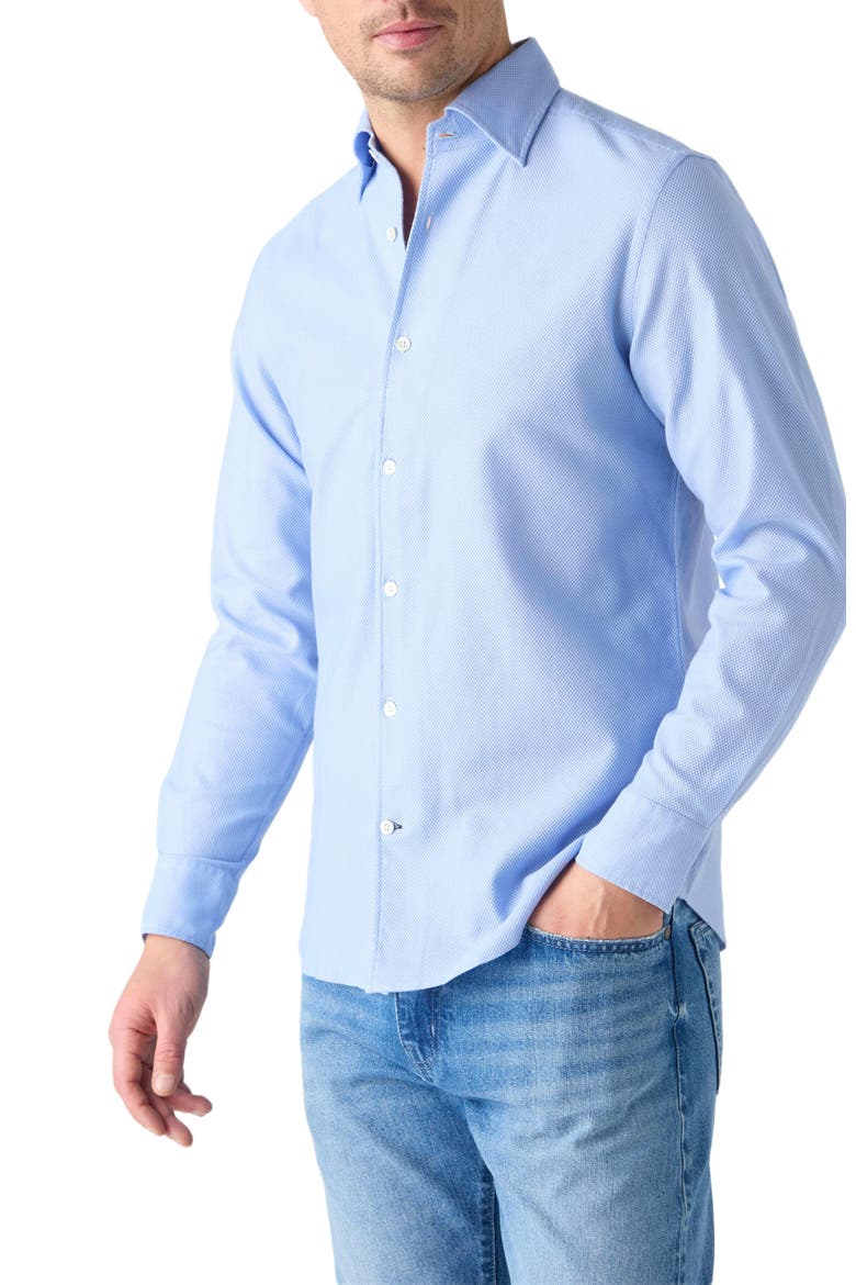 Morgan Giro Inglese Shirt, Main, color, Blue