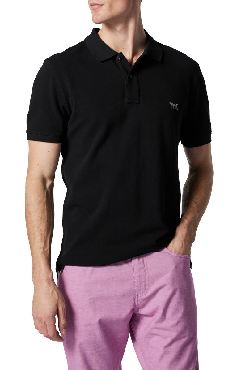 Rodd & Gunn Gunn Piqué Sports Fit Cotton Polo, Alternate, color, Onyx
