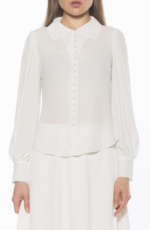 Rah Covered Button-Down Top