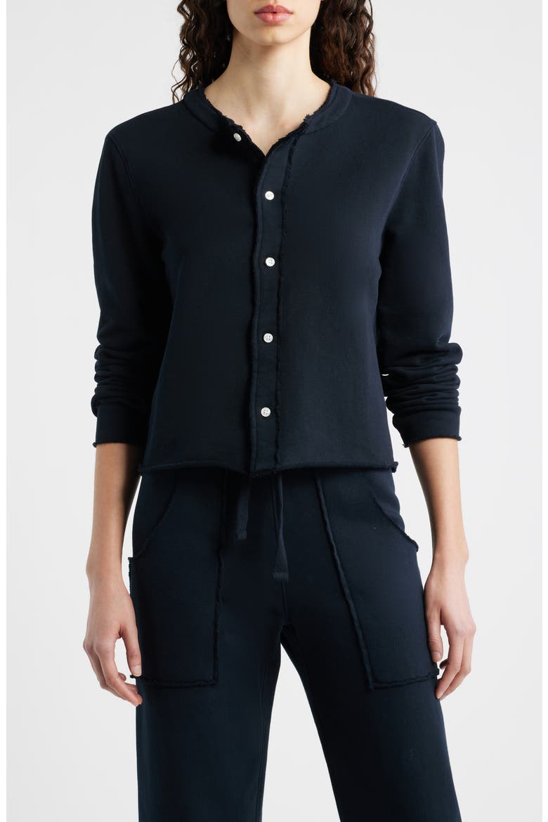 Jackie Button Front Cardigan, Main, color, BRITISH ROYAL NAVY
