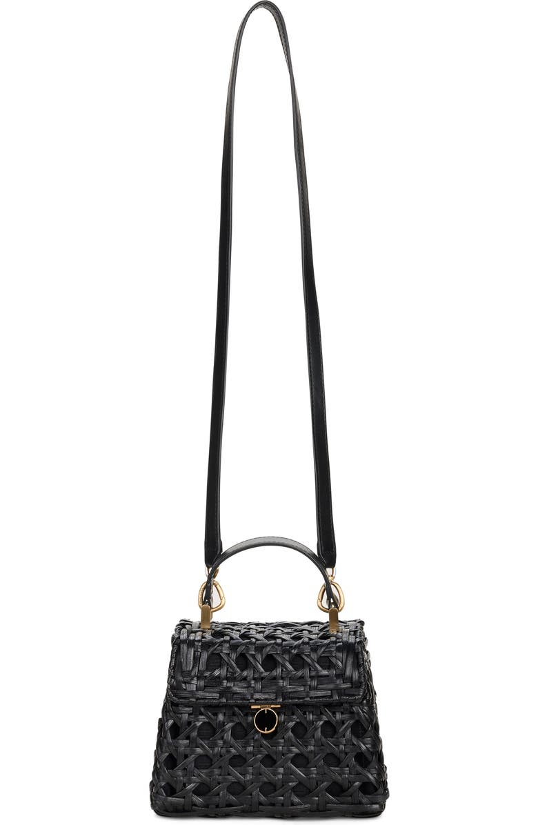 Cult Gaia Sybil Rattan Crossbody Satchel, Alternate, color,