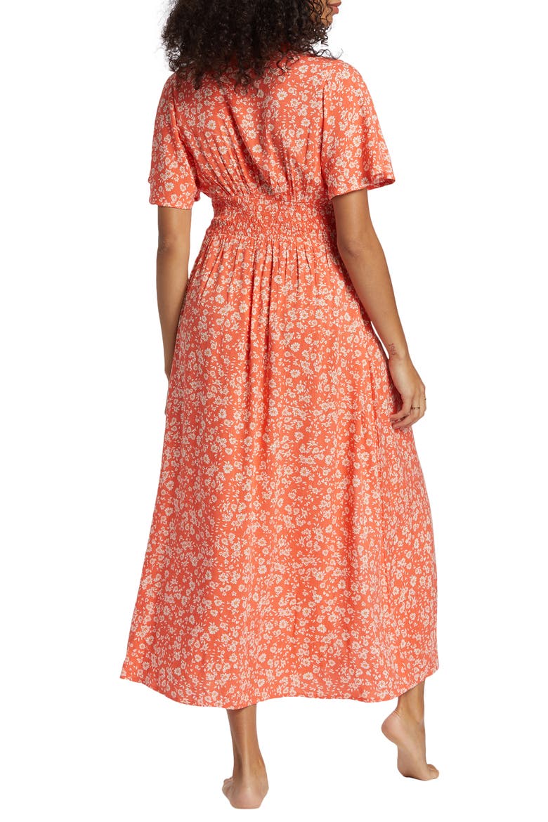 Floral Dreamer Print Maxi Dress, Alternate, color, PAPAYA