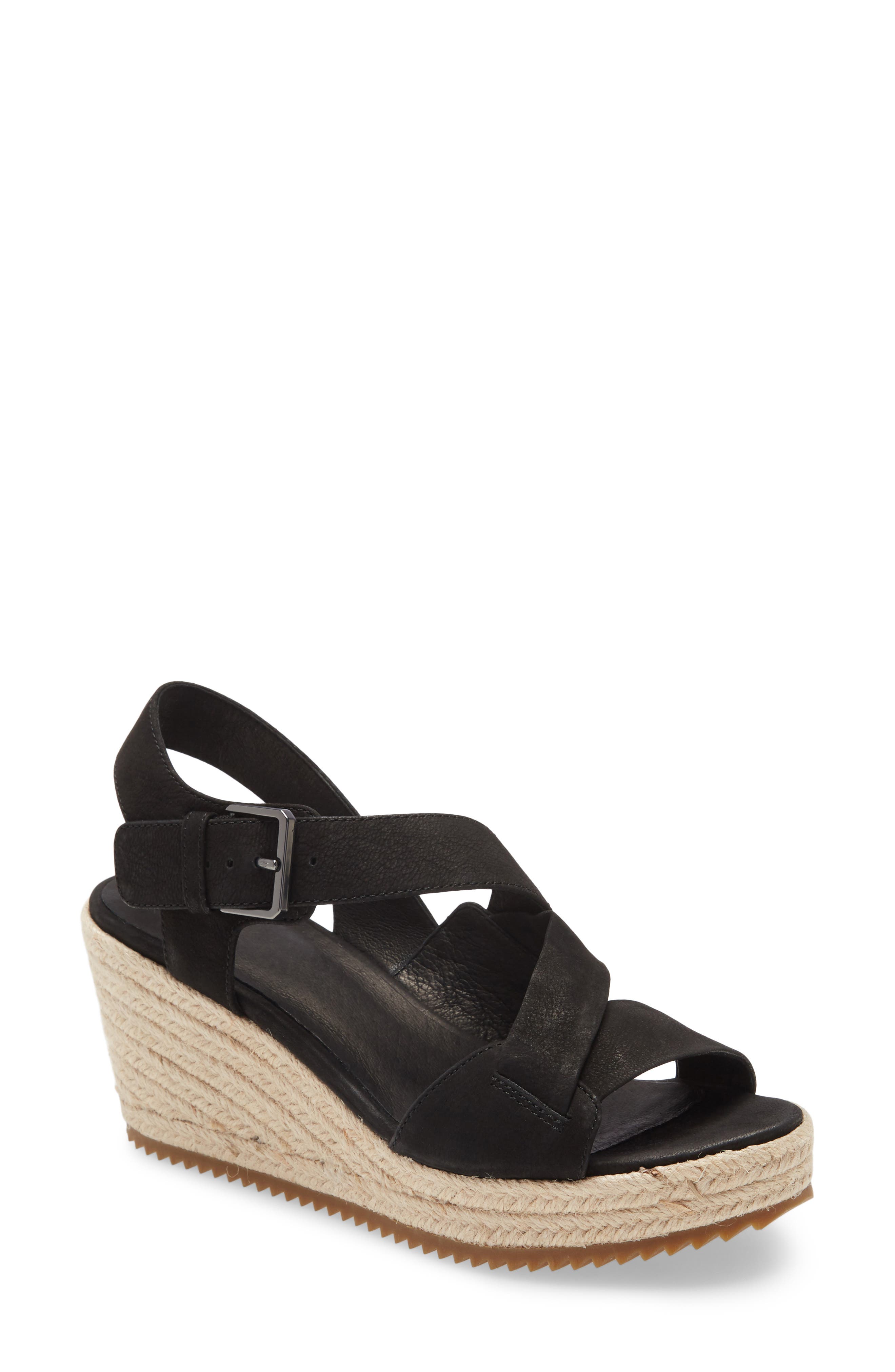 Eileen Fisher Beckon Wedge Sandal, Main, color, 