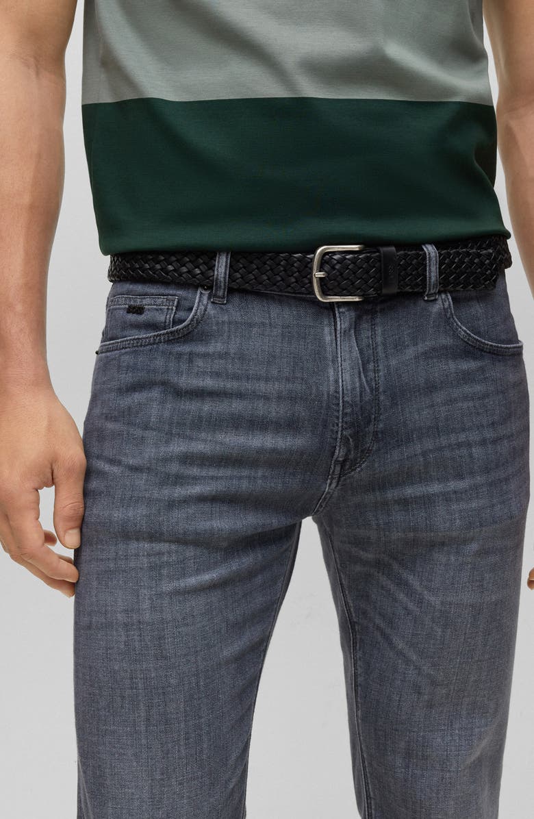 BOSS Sash Woven Leather Belt, Alternate, color,