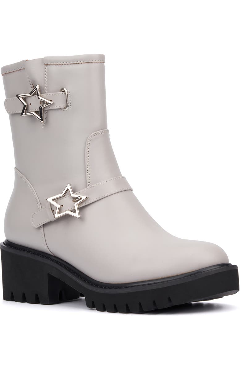 OLIVIA MILLER Neptune Lug Sole Boot, Main, color, Grey