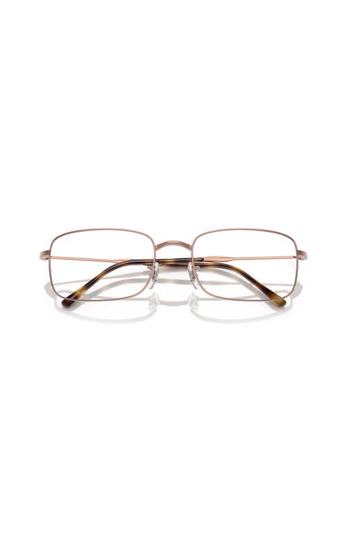 Ray Ban Ray-ban 56mm Irregular Optical Glasses In Neutral