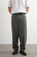 Topman Pinstripe Straight Leg Pants