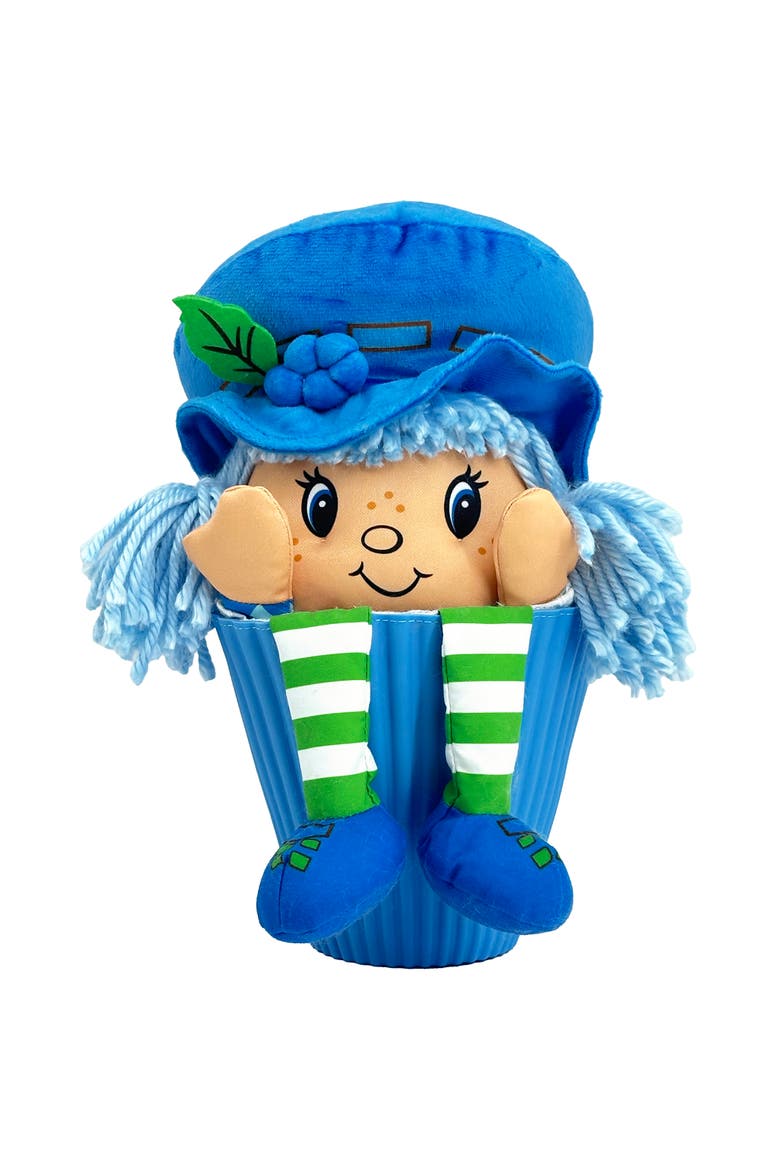Pop n Flip 15 Inch Blueberry Muffin Plush Doll, Alternate, color, Blue