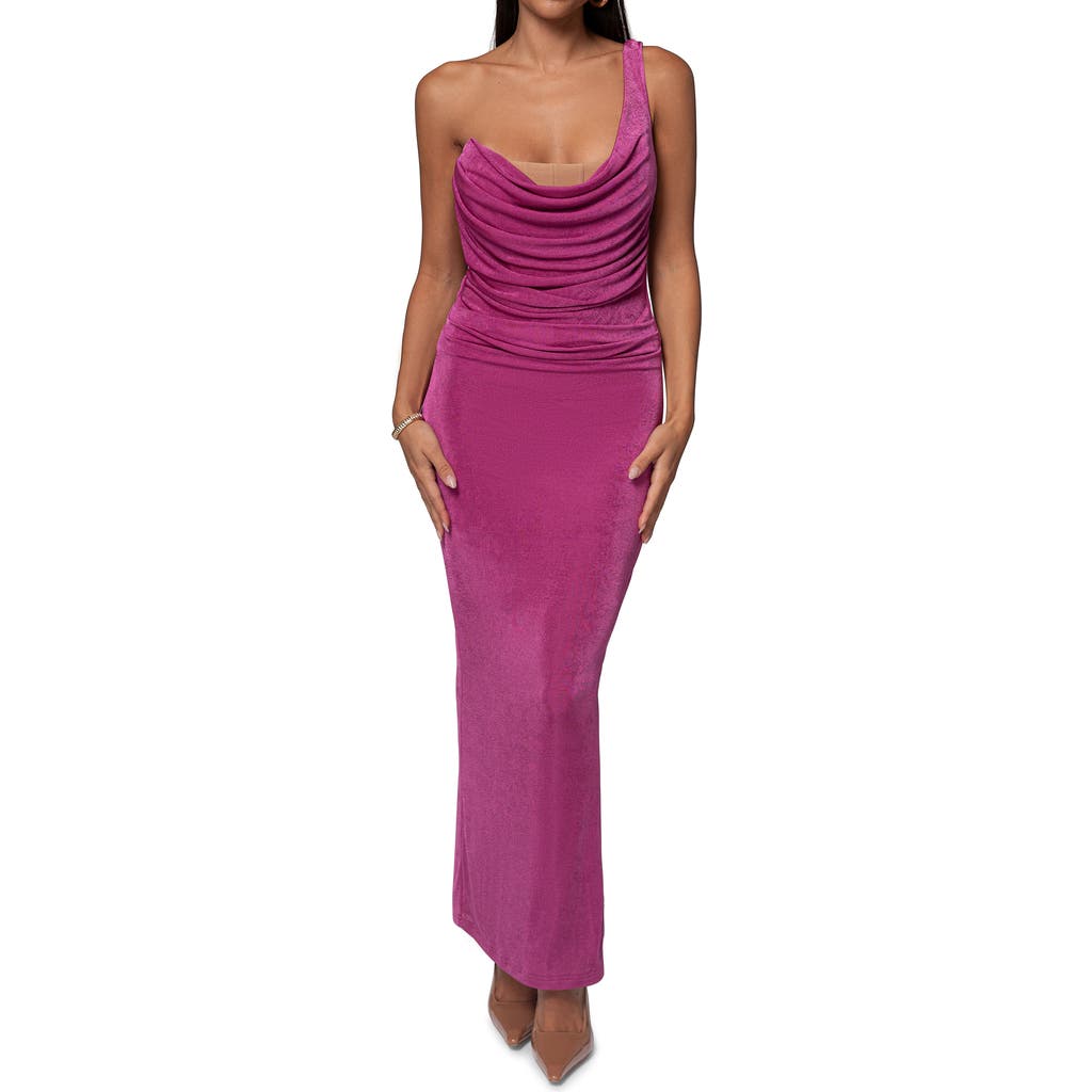 Jluxlabel Krishna One-shoulder Cocktail Dress In Pink