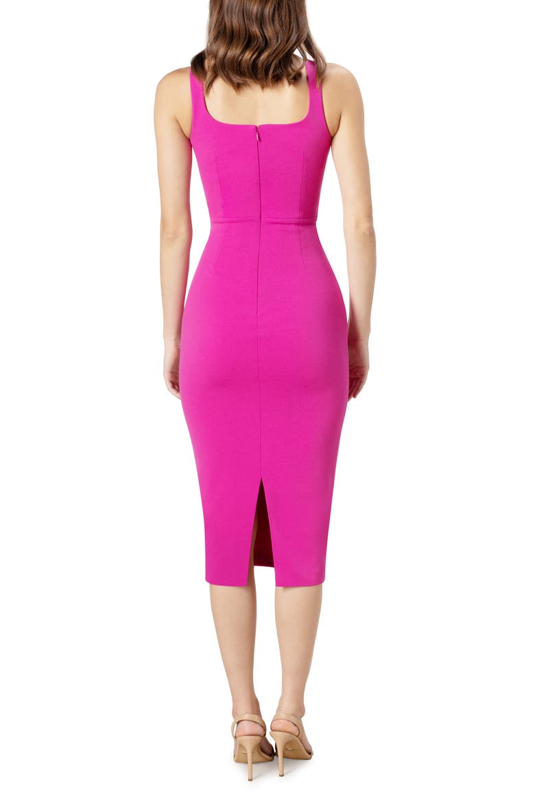 Sloane Sleeveless Sheath Dress, Alternate, color, BRIGHT FUCHSIA