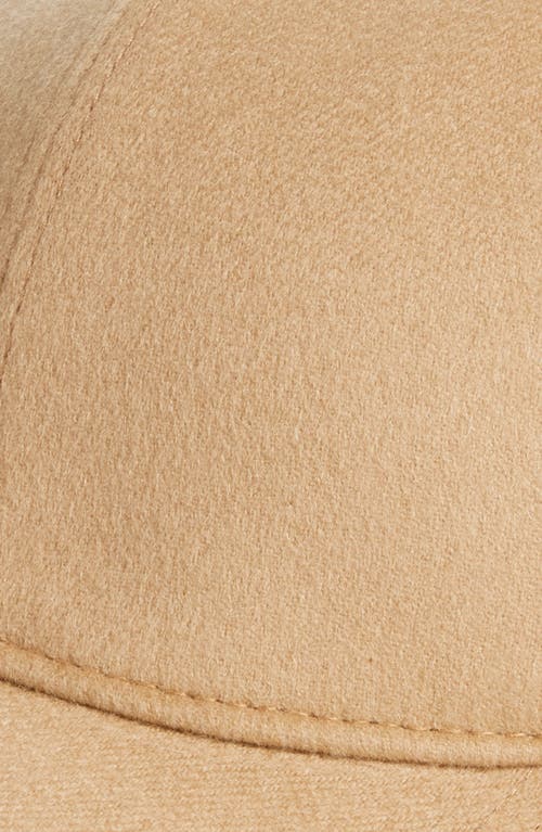 Vince Cashmere Baseball Cap In Gold