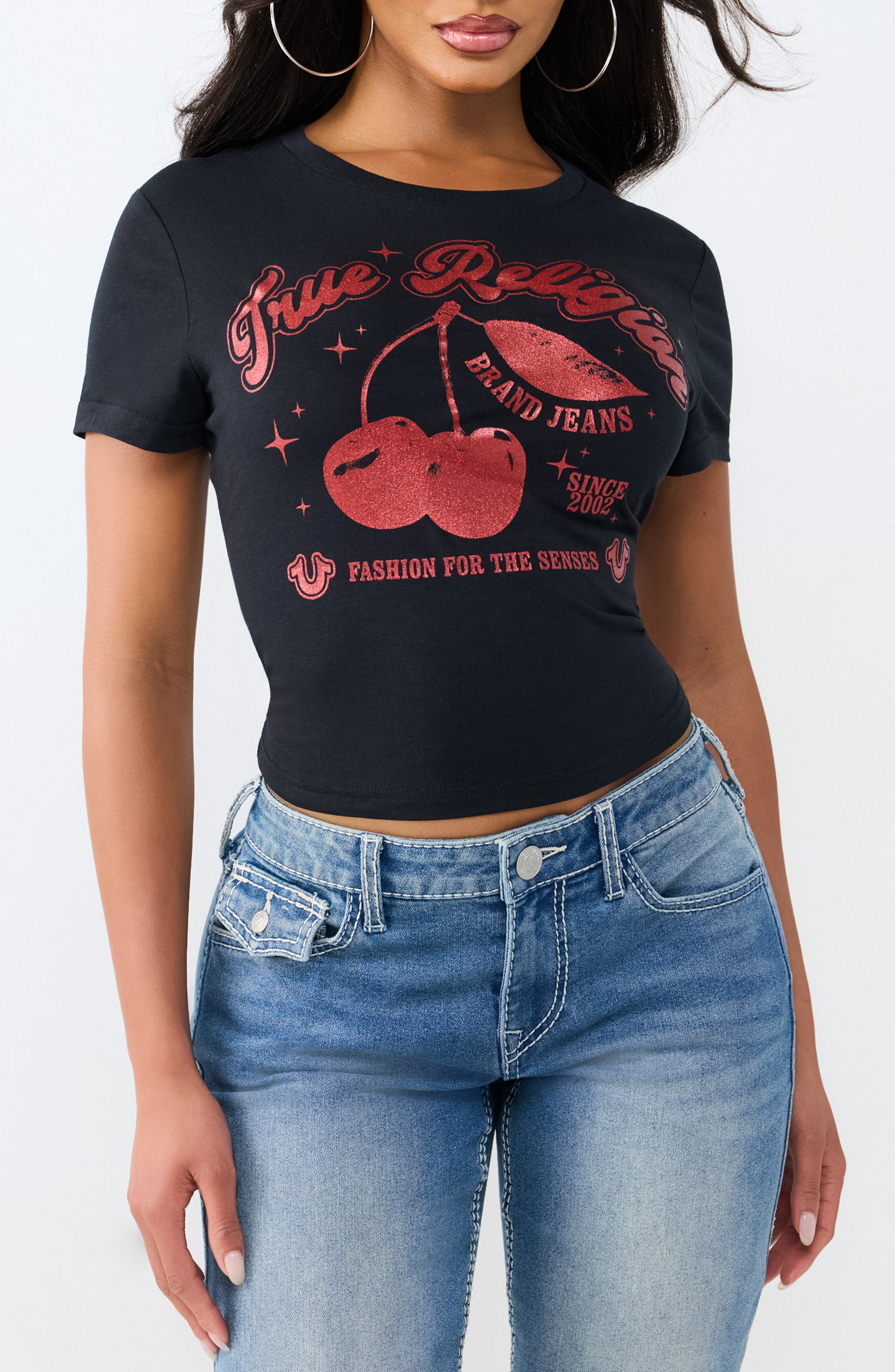 True Religion Cherry Baby Tee