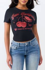 True Religion Cherry Baby Tee