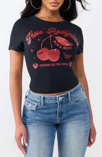 True Religion Cherry Baby Tee