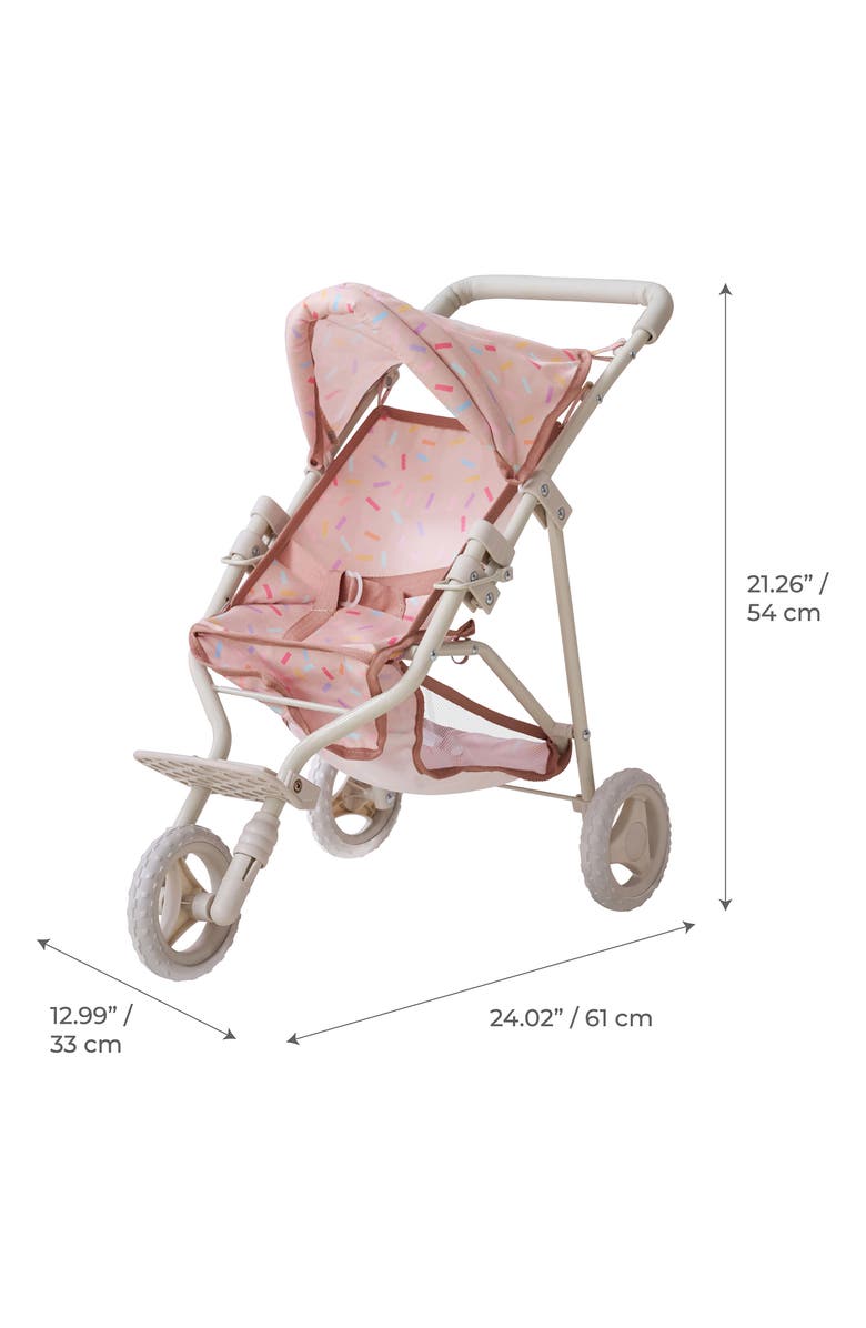 Teamson Kids Olivia's Little World Confetti Baby Doll Stroller, Alternate, color, Beige