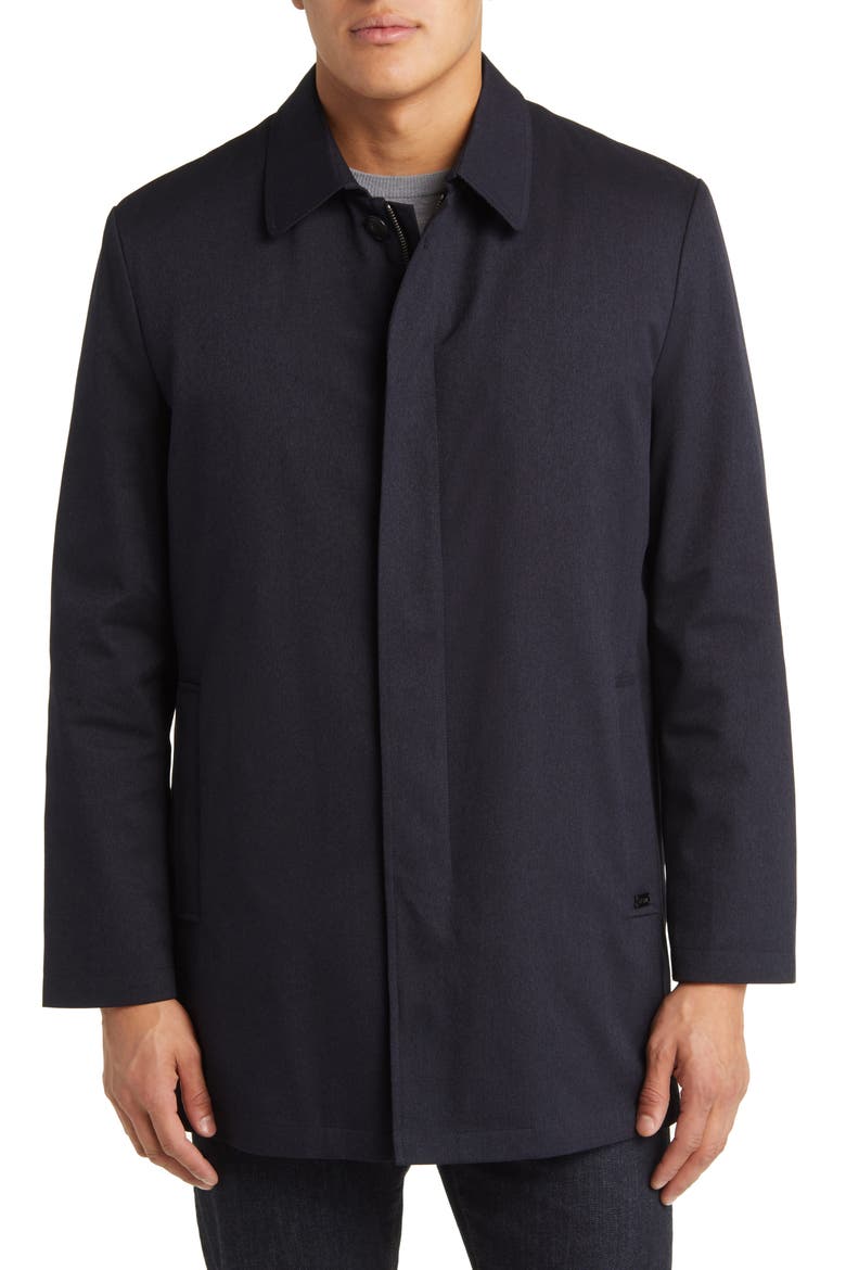 Gilmore Water Resistant Raincoat with Removable Liner, Alternate, color, NAVY