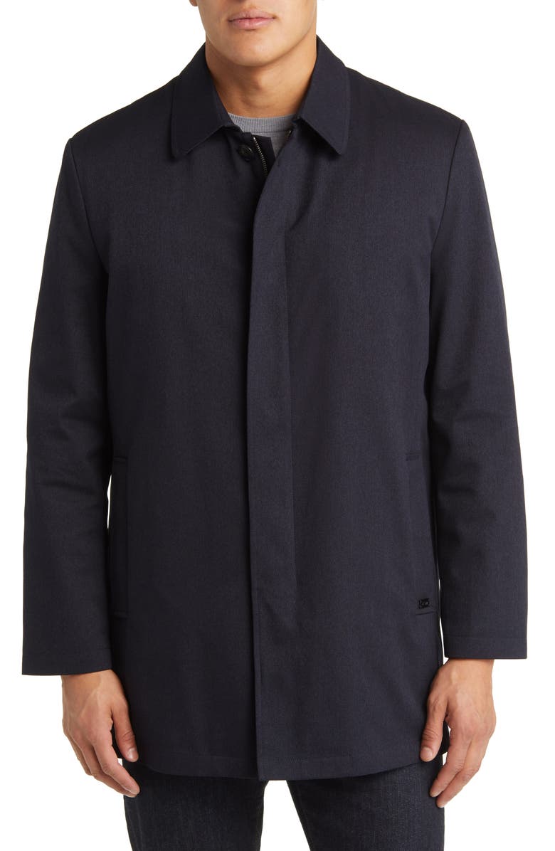 Hart Schaffner Marx Gilmore Water Resistant Raincoat with Removable Liner, Alternate, color, Navy