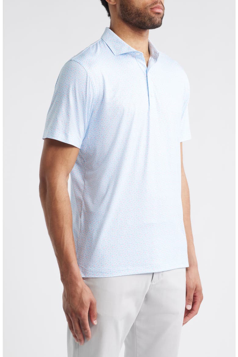Four Leaf Clover Print Featherweight Performance Polo, Alternate, color, KONA