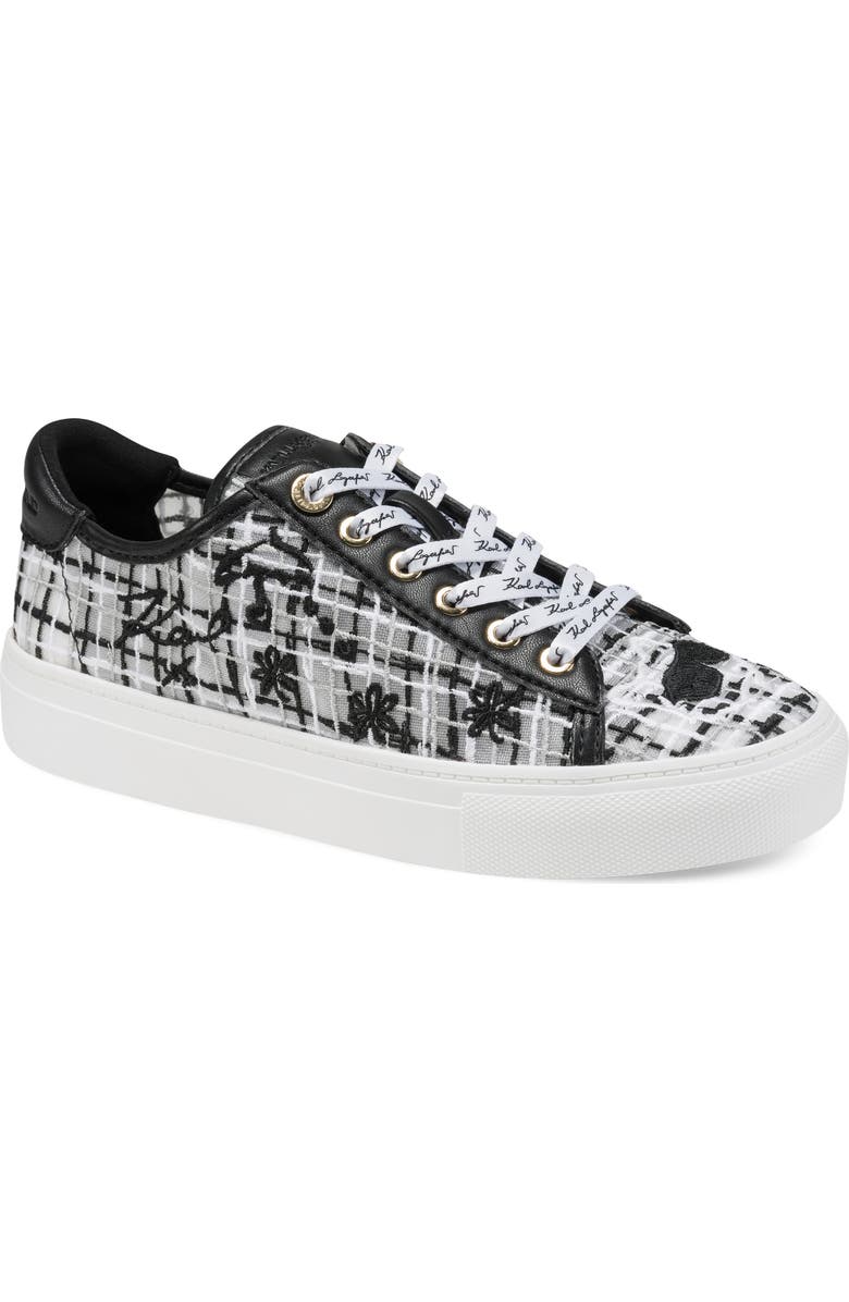 KARL LAGERFELD PARIS Cate Sneaker, Main, color, Black Multi
