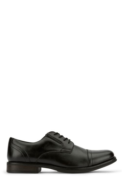 Dockers Mens Echo Synthetic Leather Cap Toe Dress Oxford Lace Up Shoe In Black
