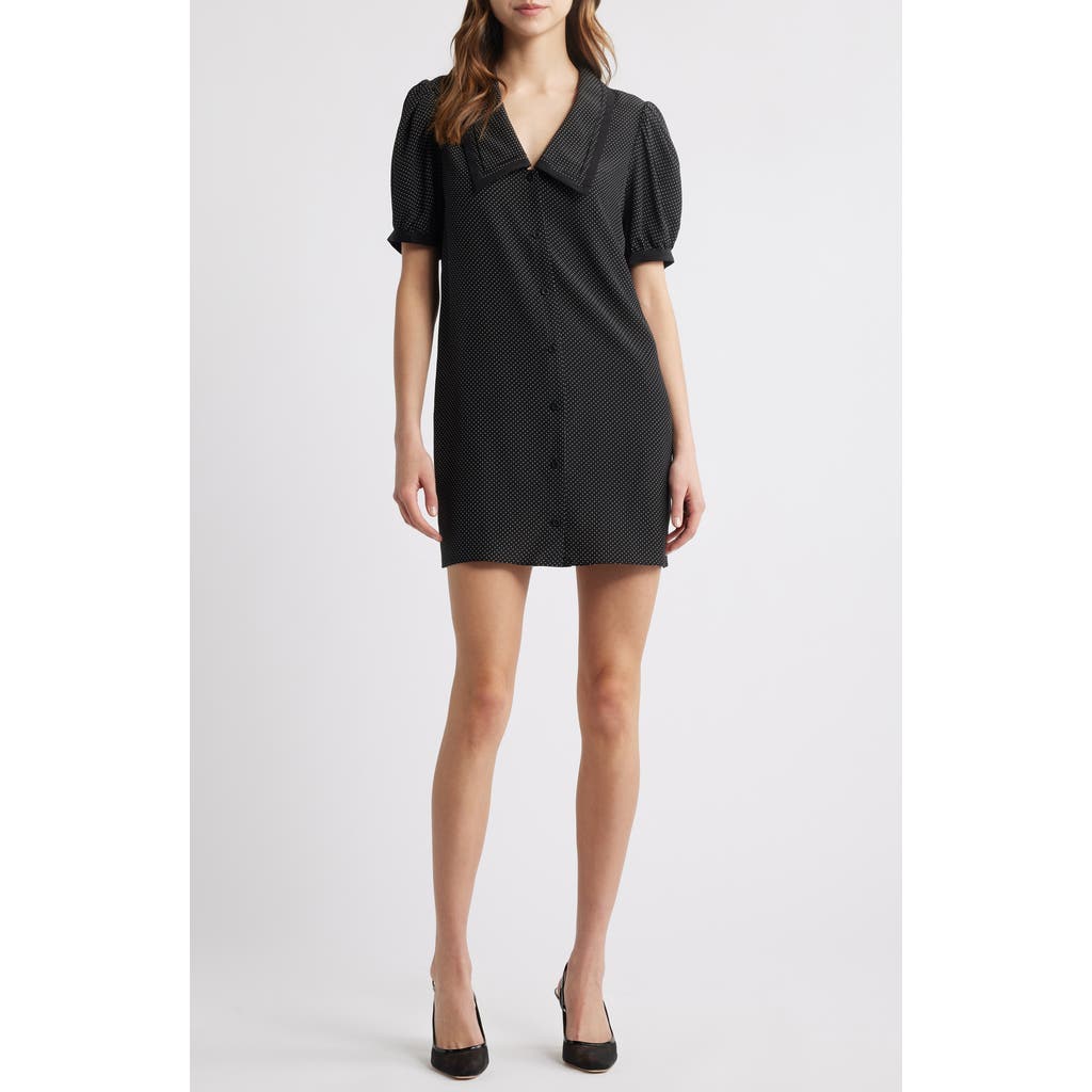 FRAME FRAME POLKA DOT SAILOR SILK MINIDRESS