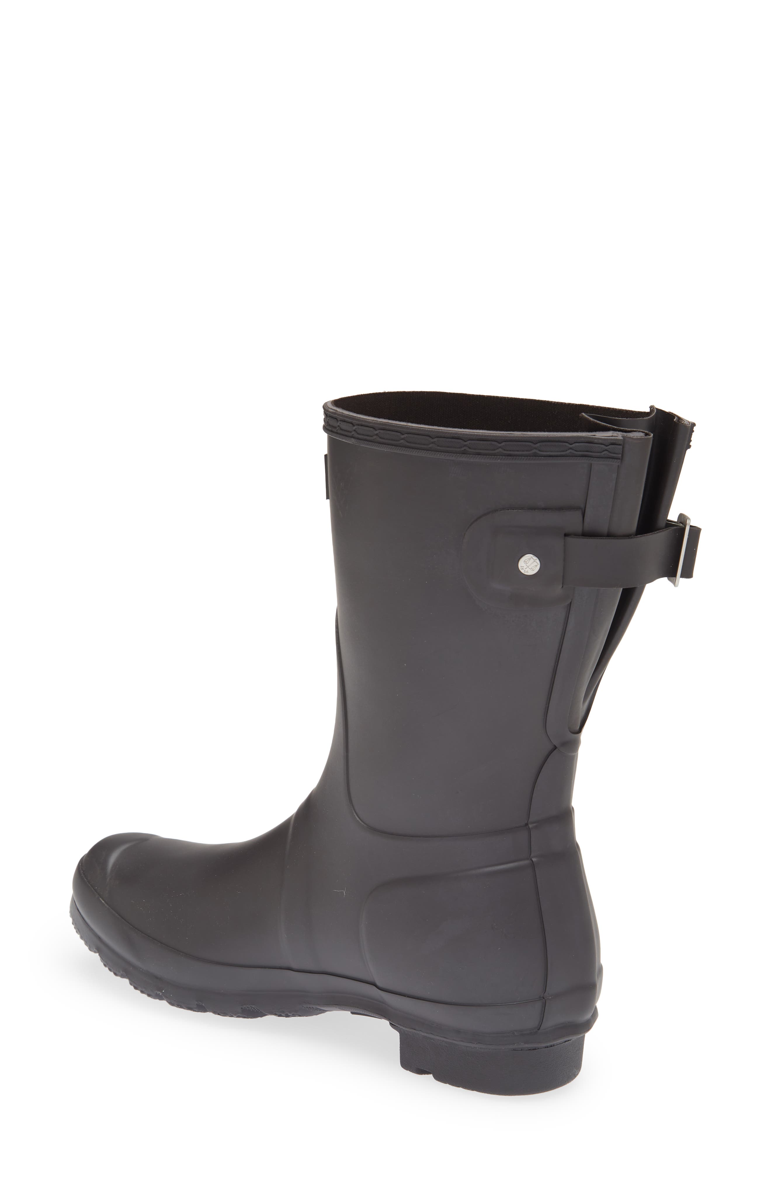 Hunter Original Short Back Adjustable Rain Boot, Alternate, color, 