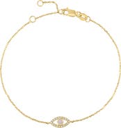 EFFY Diamond & Mother Of Pearl Eye Bracelet