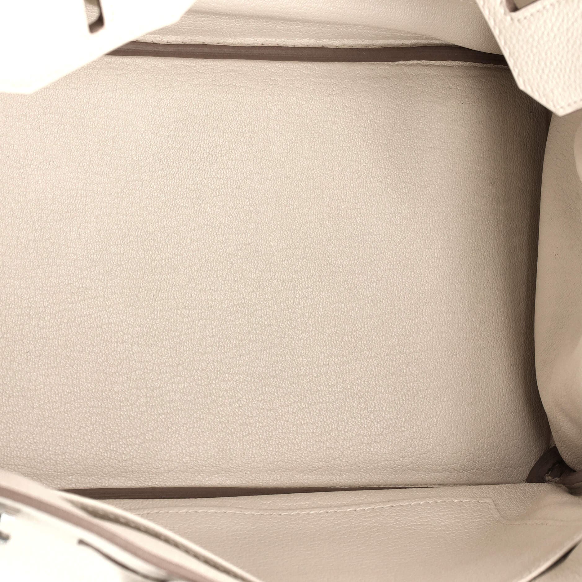 Pre-Owned Hermes Birkin Handbag Light Togo with Palladium Hardware 30, Alternate, color, 