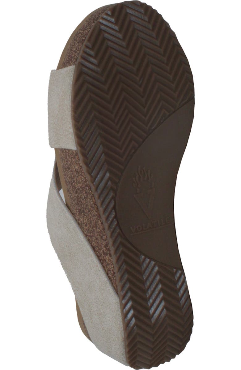 Volatile Firefly Water Resistant Wedge Platform Sandal, Alternate, color, Gold