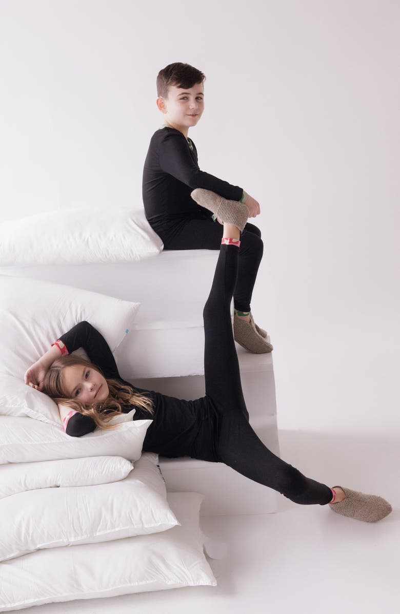 NoggiWear Leopard Boy Footie, Alternate, color, Black / Green