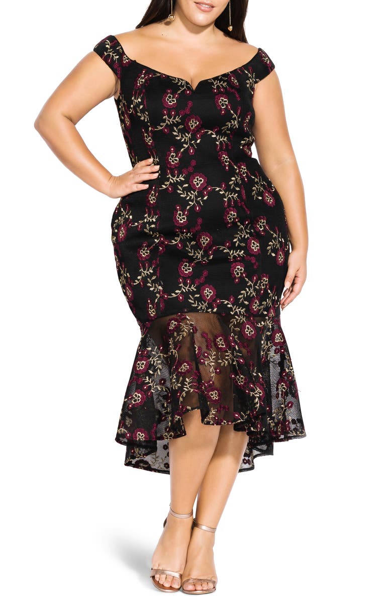 sachin and babi light blue dress Women's Mesh Floral Dresses