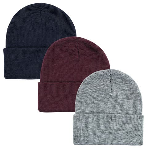 Knitted Fold-Over Beanies
